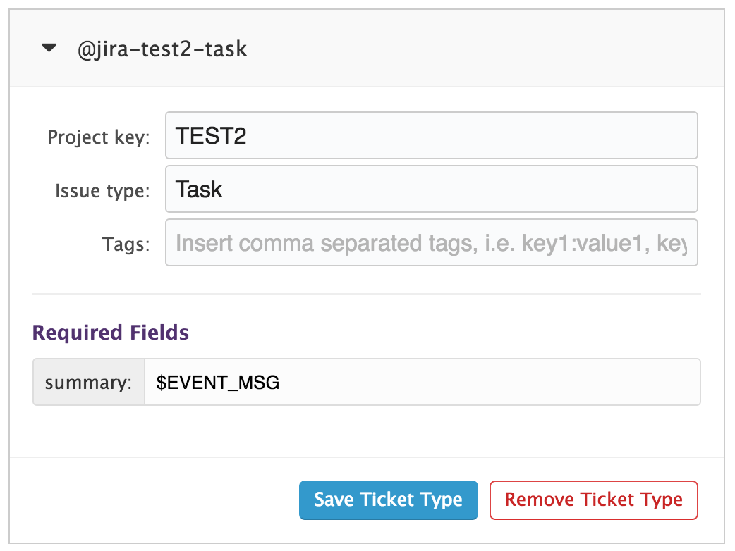 I've set up the JIRA integration, now how do I get events and tickets created?
